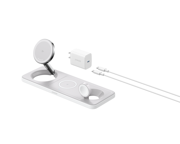 Refurbished Anker MagGo Wireless Charging Station (3-in-1 Pad)