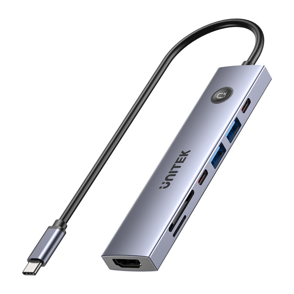 uHUB S7 Pro 7-in-1 5Gbps USB-C Hub with Screen On/Off button