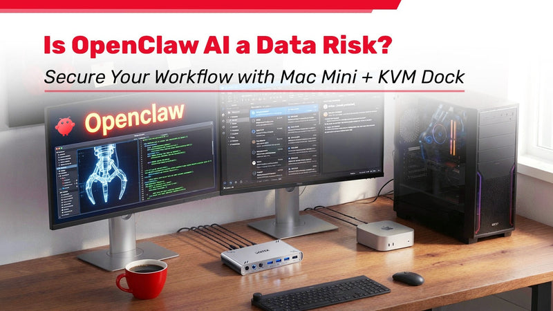 Is OpenClaw AI a Data Risk? Secure Your Workflow with Mac Mini + KVM Dock