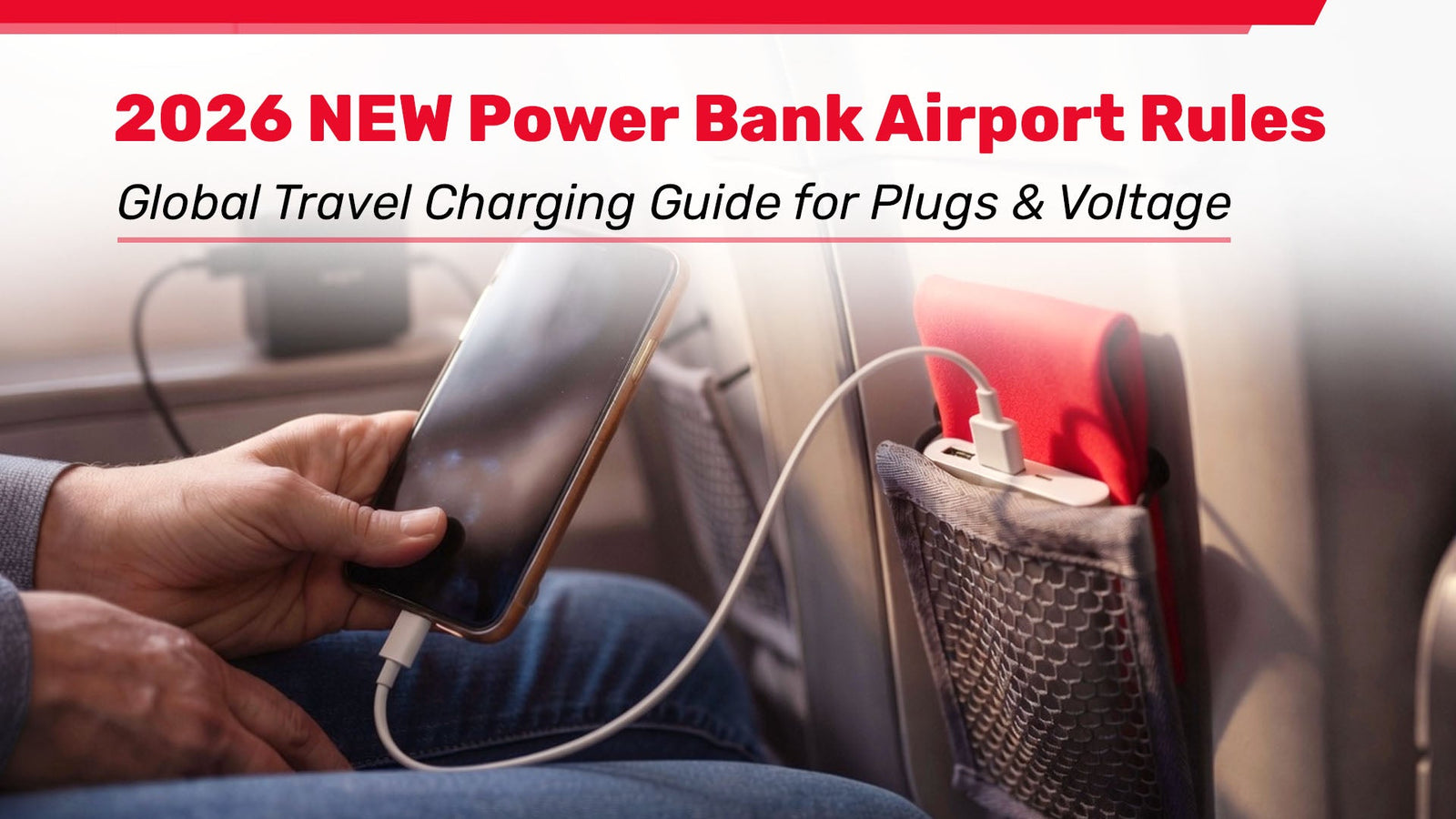 2026 NEW Power Bank Airport Rules + Global Travel Charging Guide for Plugs & Voltage