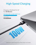 Anker Nano Charger (30W) and New Nylon USB-C to USB-C 100W Cable (10 ft)