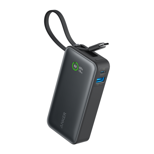 Anker portable charger with status display for fast charging
