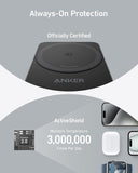 Anker certified wireless charger with ActiveShield for Apple devices