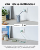 Anker with fast 30W charging for 1.5H recharge