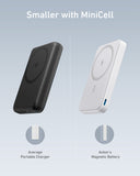 Anker magnetic battery with MiniCell technology for compact charging.