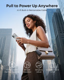 Anker portable charger with built-in retractable cable for urban travel