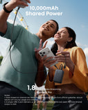 Anker power bank shared by two people with iPhone 16 Pro