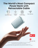 Anker compact power bank with retractable cable for design award