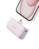 Anker, pink charger with USB-C for fast charging