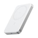 Anker wireless power bank with sleek white design and USB-C port