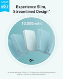 Anker power bank with streamlined Qi2 design for 10,000mAh.