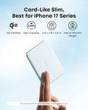 Anker card-like slim power bank with Qi2 for iPhone 17