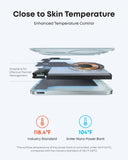 Anker power bank with graphene keeping temperature at 104°F