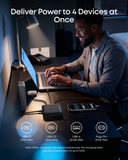 Anker charging base with four devices powered for work efficiency