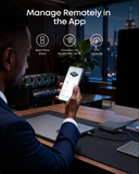 Anker device with real-time stats for remote management