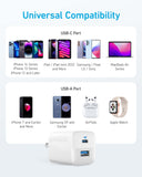 Anker charger for universal compatibility with iPhone, iPad, Samsung