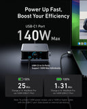 Anker charging station with 140W USB-C1 port for MacBook Pro