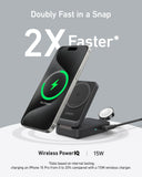 Refurbished Anker MagGo Wireless Charging Station (Foldable 3-in-1)