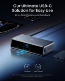 Anker hub featuring multiple USB-C ports for charging and data transfer