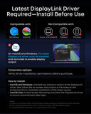 Anker with DisplayLink driver installation steps for Windows/macOS