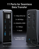 Anker with 11 ports for seamless data transfer