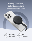 Anker SD TF card reader for fast 312MB/s transfers