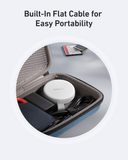 Anker portable hub with built-in flat cable for travel convenience