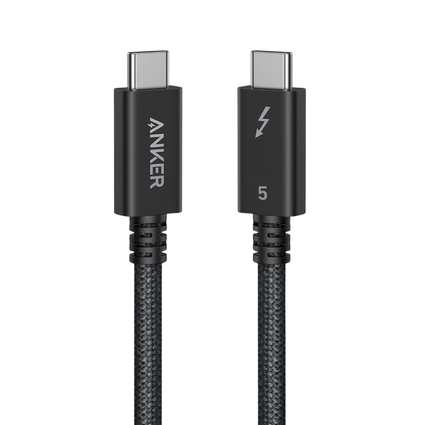 Anker cable with Thunderbolt 5, braided design, fast charging
