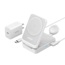 Anker MagGo Wireless Charging Station (Foldable 3-in-1) and Anker Nano Travel Adapter (5-in-1, 20W, 1-Pack)