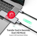 Full-Featured USB-C 100W PD Fast Charging Cable with 4K@60Hz and 10Gbps Data (USB 3.2 Gen2)