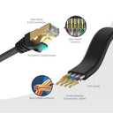 Cat 7 SSTP RJ45 Flat Ethernet Cable over 20M