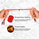 3-in-1 USB-A to USB-C / Micro USB / Lightning Multi Charging Cable (Red Edition)