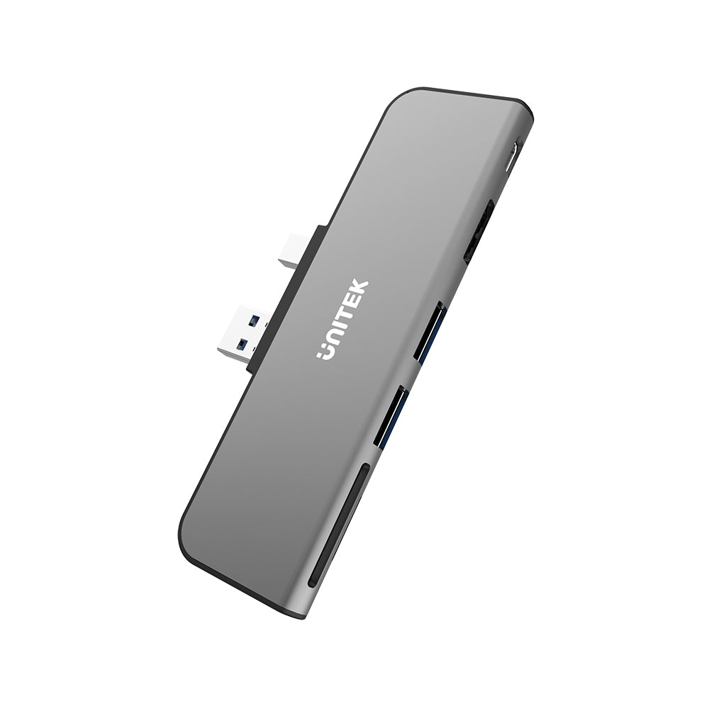 uHUB H6+ 6-in-2 USB 3.0 Hub for Surface Pro with Dual Monitor and Dual Card Reader