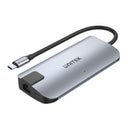 uHUB P5+ 5-in-1 USB-C Ethernet Hub with HDMI and 100W Power Delivery
