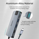 uHUB P5+ 5-in-1 USB-C Ethernet Hub with HDMI and 100W Power Delivery