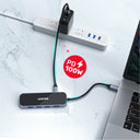 uHUB H6 Gloss 6-in-1 USB-C Ethernet Hub With HDMI and 100W Power Delivery