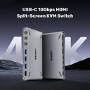 USB-C 10Gbps HDMI Split-Screen KVM Switch