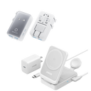 Anker MagGo Wireless Charging Station (Foldable 3-in-1) and Anker Nano Travel Adapter (5-in-1, 20W, 1-Pack)