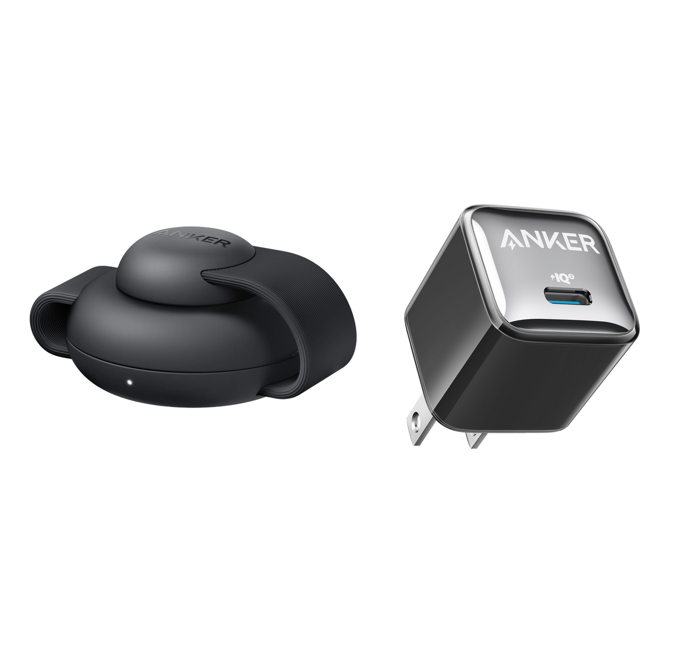 Anker MagGo Wireless Charging Station (3-in-1, Foldable Pad)  and Anker Nano Charger (20W)