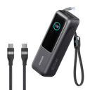 Bundle kit: Anker Laptop Power Bank (25K, 165W, Built-In and Retractable Cables) and Anker USB-C to USB-C Cable (6 ft, 240W, Upcycled-Braided)