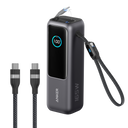 Bundle kit: Anker Laptop Power Bank (25K, 165W, Built-In and Retractable Cables) and Anker USB-C to USB-C Cable (6 ft, 240W, Upcycled-Braided)