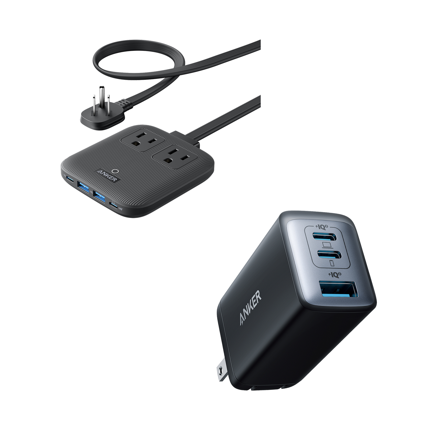 Anker Nano Charging Station (6-in-1, 67W) and Anker <b>735</b> Charger (Nano II 65W)