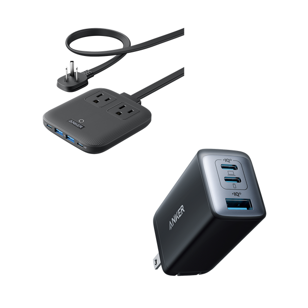 Anker Nano Charging Station (6-in-1, 67W) and Anker <b>735</b> Charger (Nano II 65W)