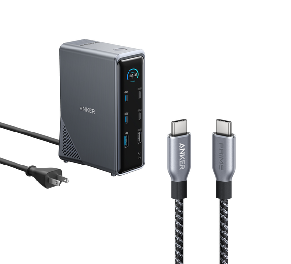 Anker Prime Charging Docking Station with 240W USB-C to USB-C Cable