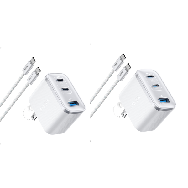 Anker Nano Charger (70W, 3 Ports) -2 Pack