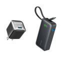 Bundle kit: Anker Nano Power Bank (30W, Built-In USB-C Cable) and Anker Nano Charger (20W)