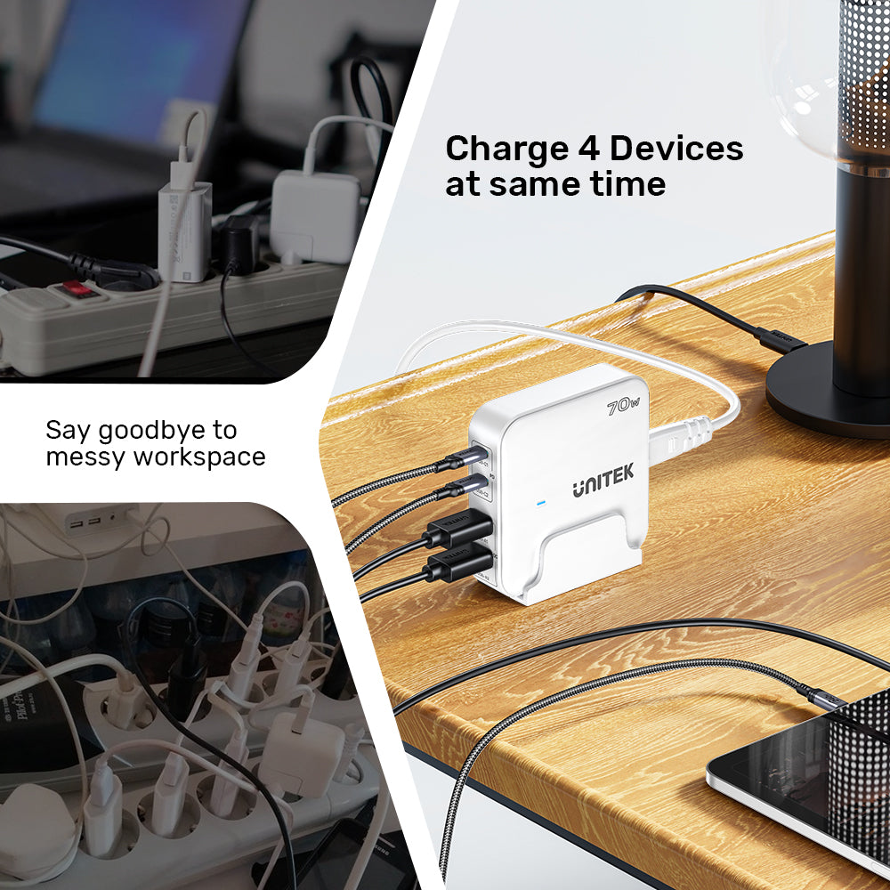 70W Desktop GaN Charging Station (Slightly Damaged Packaging Discount)