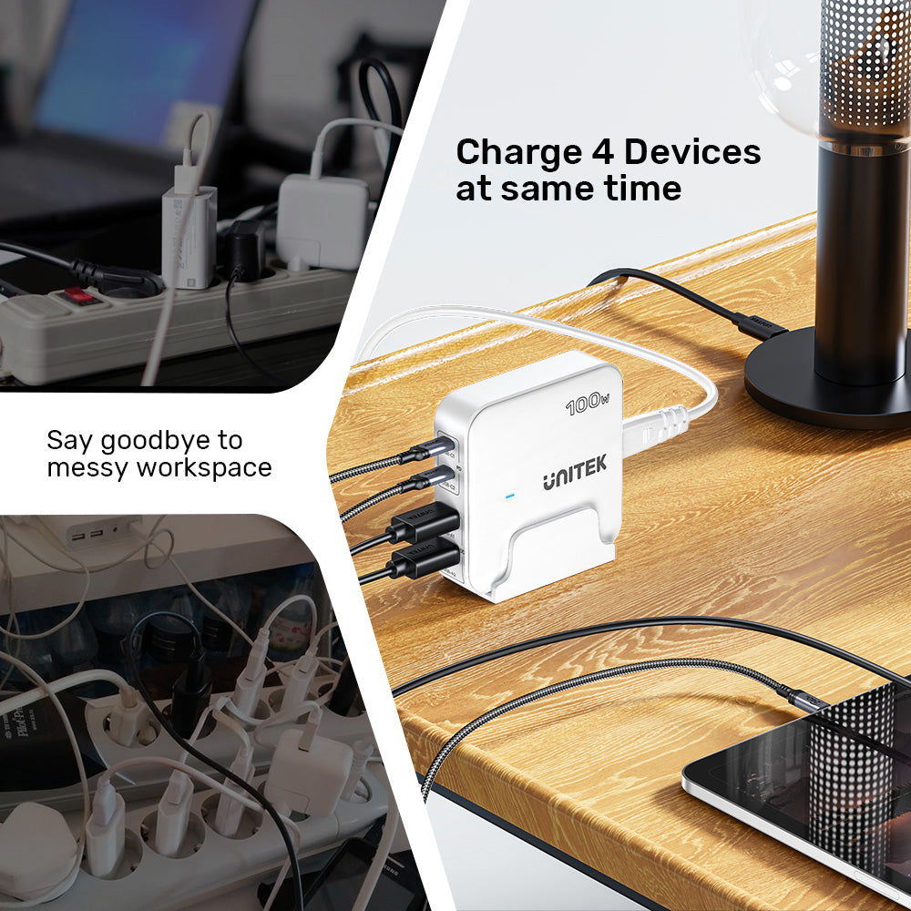 100W Desktop GaN Charging Station (Slightly Damaged Packaging Discount)