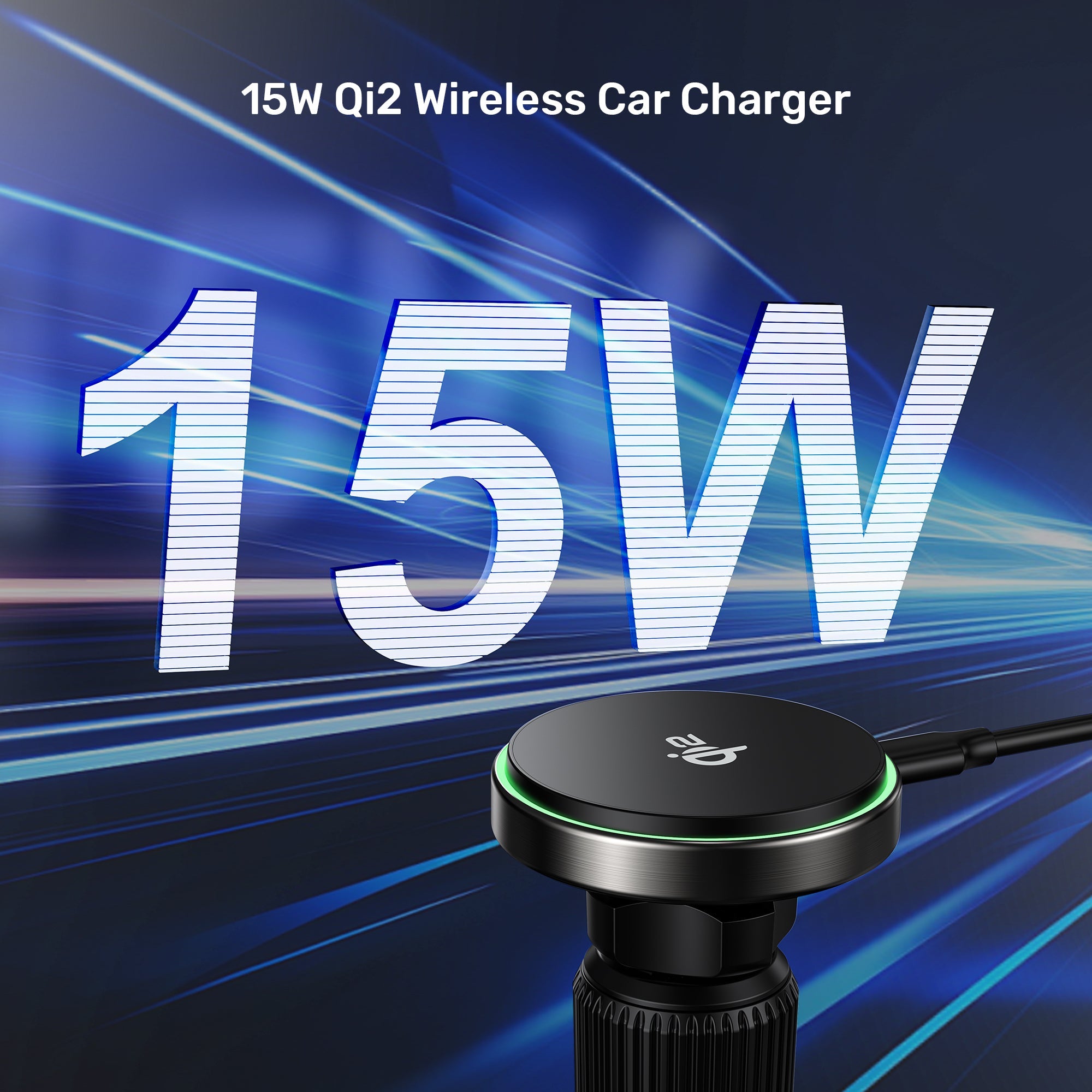 Qi2 Magnetic Wireless Car Charger
