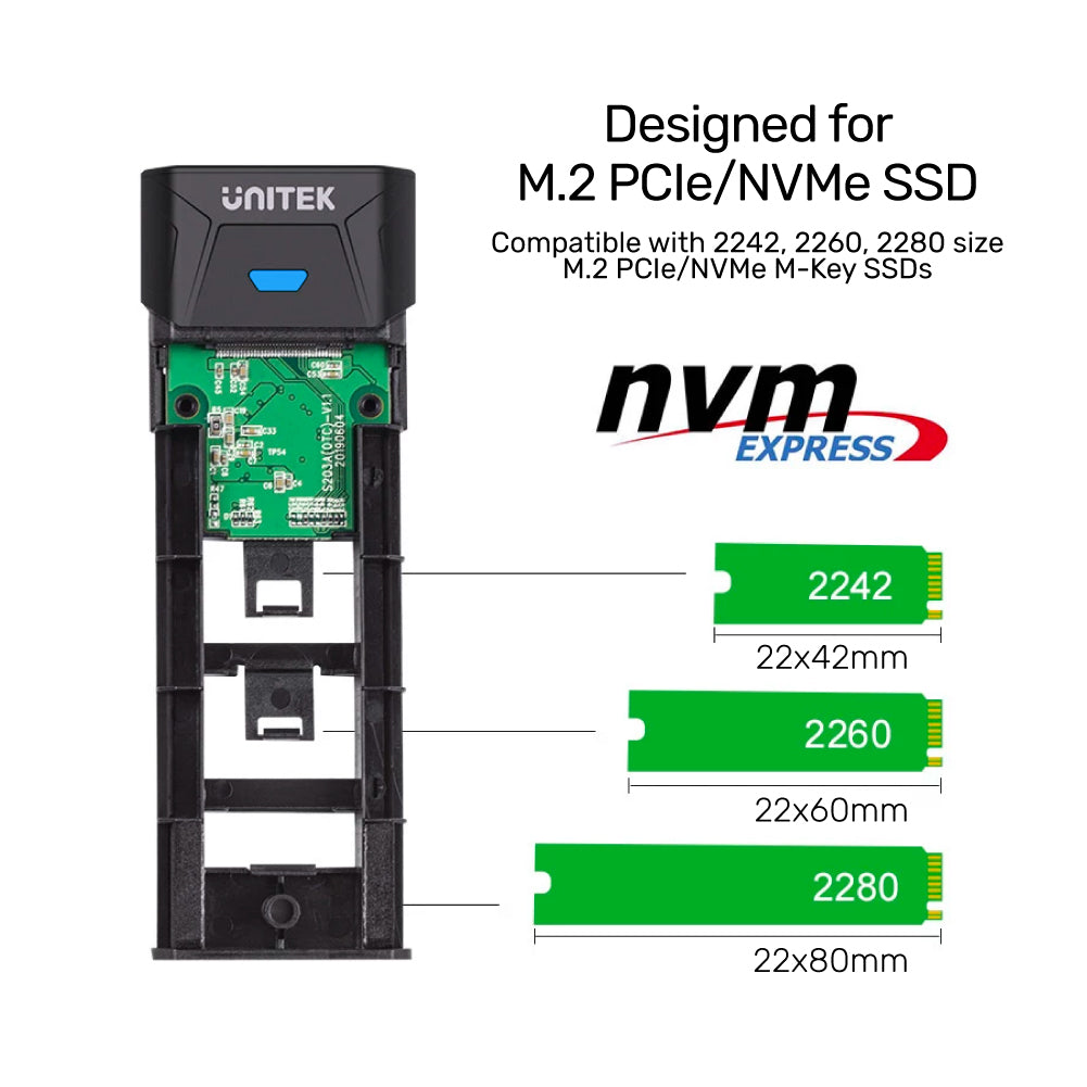SolidForce PCIe/NVMe M.2 SSD Enclosure Lite